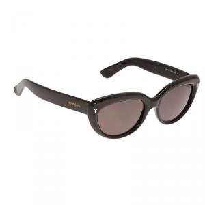 Pre Owned Saint Laurent Paris Brown 6319 Cat Eye Sunglasses