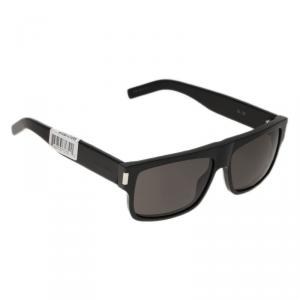 مم لوكة مسبقًا نظارة شمسية سان لوران باريس 807NR وايفاريرز سوداء