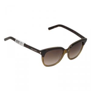 Pre Owned Saint Laurent Paris Two Tone Cat Eye Sunglasses