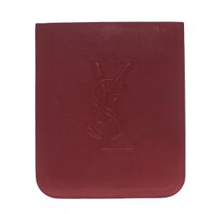 Saint Laurent Paris Red Leather Belle Du Jour iPad Sleeve