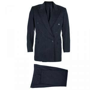 Saint Laurent Paris Double Breasted Charcoal Men's Suit EU52