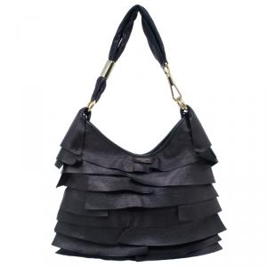 مملوكة مسبقًا  Saint Laurent Paris Metallic Brown Leather Small St. Tropez Hobo