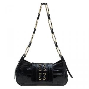 مملوكة مسبقًا Saint Laurent Paris Black Patent Leather Small Parisienne Shoulder Bag