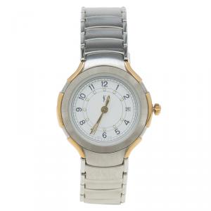 Saint Laurent Paris White Gold-Plated Stainless Steel Classic Women's Wristwatch 28MM