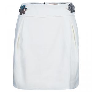 See by Chloe White Belt Detail Mini Skirt M