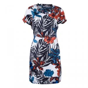 Pre Owned See by Chloe Floral Print Silk Dress S