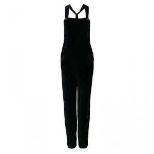Pre Owned See by Chloe Black Velvet Jumpsuit S