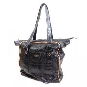 See By Chloe Black Leather Charm Shopper Tote