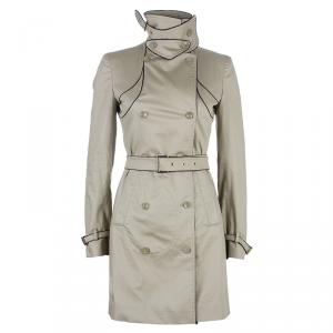 Pre Owned Stella McCartney Beige Belted Overcoat S