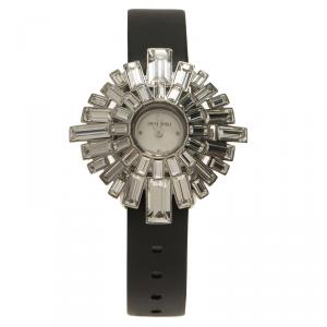 Swarovski White Stainless Steel Crystals Shourouk  Women's Wristwatch 21MM
