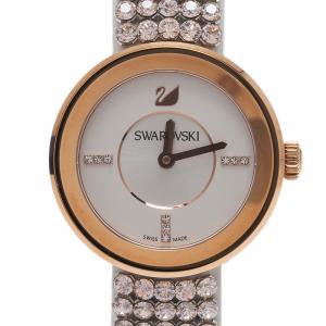 Swarovski Silver Stainless Steel Piazza Mini Mesh Women's Wristwatch 30MM