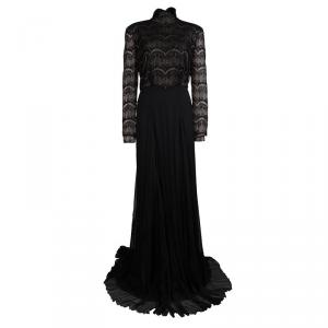 Tadashi Shoji Black Lace Chiffon Gown XXL