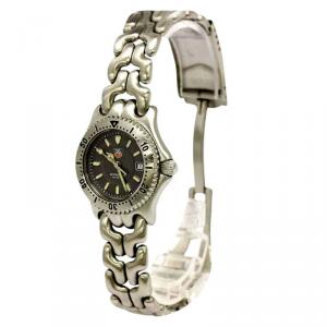 Pre Owned Tag Heuer Grey Stainless Steel Sel Women's Wristwatch 28MM