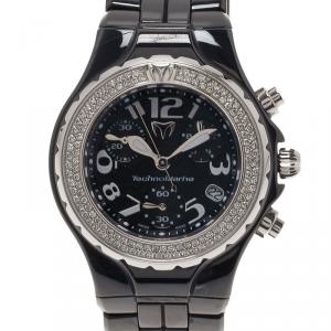 Technomarine Black Ceramic Technolady Women's Wristwatch 33MM