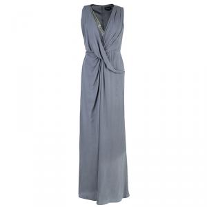 Temperley London Grey Embellished Maxi Dress M