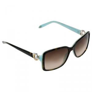 Pre Owned Tiffany & Co. Brown and Blue 4066 Sunglasses