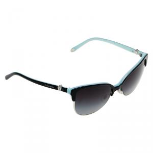 Pre Owned Tiffany & Co. Black and Blue 4080 Cat Eye Sunglasses