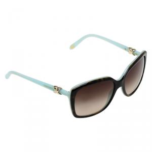 Pre Owned Tiffany & Co. Brown and Blue 4076 Square Sunglasses