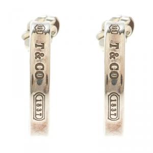Pre Owned Tiffany & Co. 1837 Silver Hoop Earrings