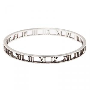 Pre Owned Tiffany & Co. Atlas Silver Bangle Bracelet