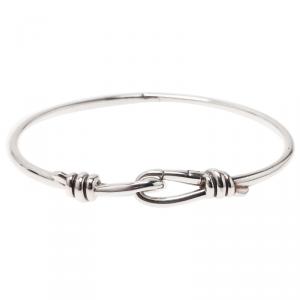 Pre Owned Tiffany & Co. Paloma Picasso Knot Hinged Silver Bracelet