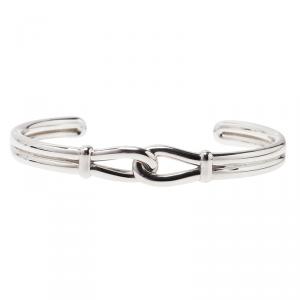 Pre Owned Tiffany & Co. Paloma Picasso Knot Silver Cuff Bracelet