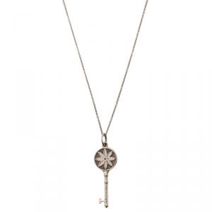 Pre Owned Tiffany & Co. Tiffany Keys Daisy Key Silver Pendant Necklace