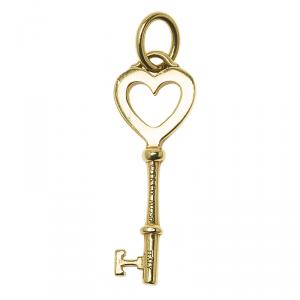 Tiffany & Co. Key Heart Mini Yellow Gold Pendant