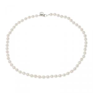 Pre Owned Tiffany & Co. Tiffany Essential Akoya Cultured Pearls & 18k White Gold Pearl Necklace