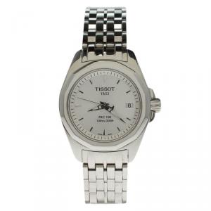 Tissot Silver Stainless Steel PRC 100 Women's Wristwatch 28MM