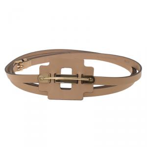 Tod's Beige Leather Wrap Around Belt 100CM 