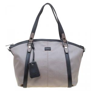 Tod's Beige Coated Canvas G-Line Sacca Tote 