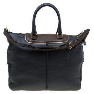 Pre Owned حقيبة يد تودز متوسطة جلد سوداء