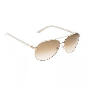Pre Owned Tom Ford Ivory TF112 Silvano Aviator Sunglasses