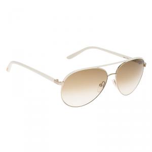 Pre Owned Tom Ford Ivory TF112 Silvano Aviator Sunglasses