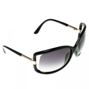 Pre Owned Tom Ford Black TF 125 Anais Oversized Sunglasses