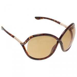 Pre Owned Tom Ford Tortoise Frame Francoise Sunglasses