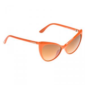 Pre Owned Tom Ford Orange Anastasia Cat Eye Sunglasses
