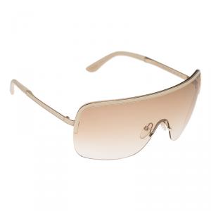 Pre Owned Tom Ford Cream Gianna Shield Sunglasses