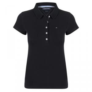 Tommy Hilfiger Black Logo Polo Shirt M