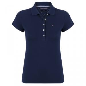 Tommy Hilfiger Navy Blue Logo Polo Shirt L