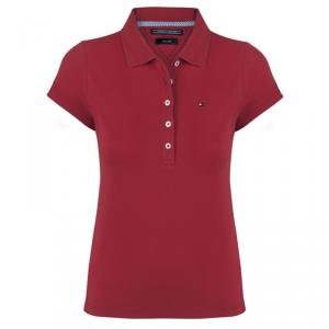 Tommy Hilfiger Red Logo Polo Shirt L