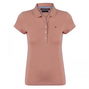 Tommy Hilfiger Light Brown Logo Polo Shirt M