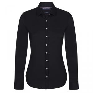 Tommy Hilfiger Black Cotton Long Sleeve Shirt M