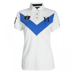 Tommy Hilfiger White Short Sleeve Polo T-Shirt L