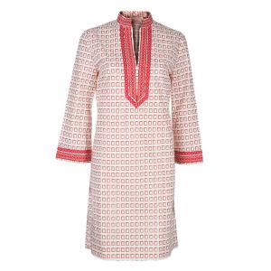 Tory Burch Red Print Tunic Dress M