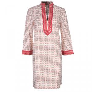 Tory Burch Red Print Tunic Dress M