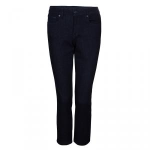 Tory Burch  Blue Dark Wash Denim Slim Fit Cropped Jeans M