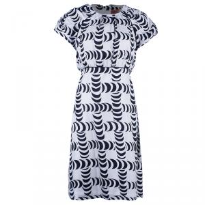 Tory Burch Shirley Crescent-Print Dress L