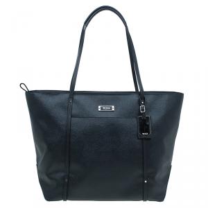 Tumi Black Textured Leather Villa Quintessential Tote